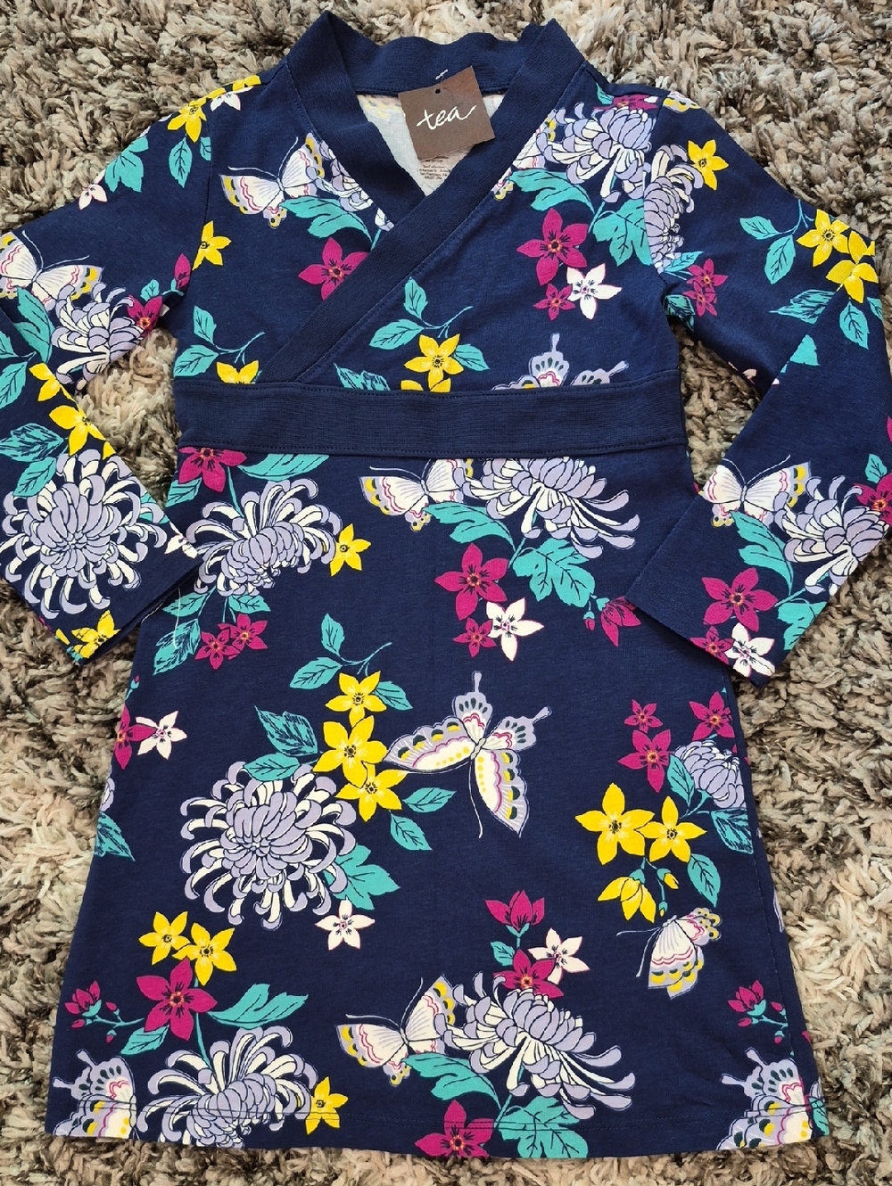 Tea Collection Floral Butterfly Dress